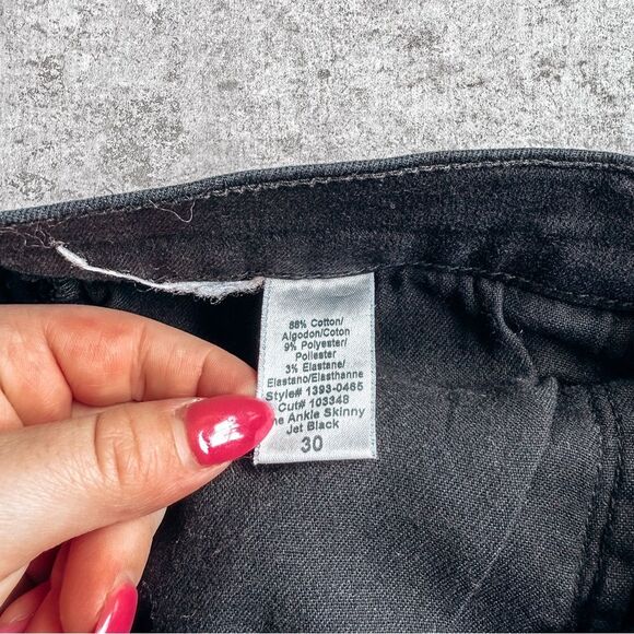 Current/Elliott The Ankle Skinny Black Size 30 - Picture 7 of 8